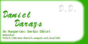 daniel darazs business card